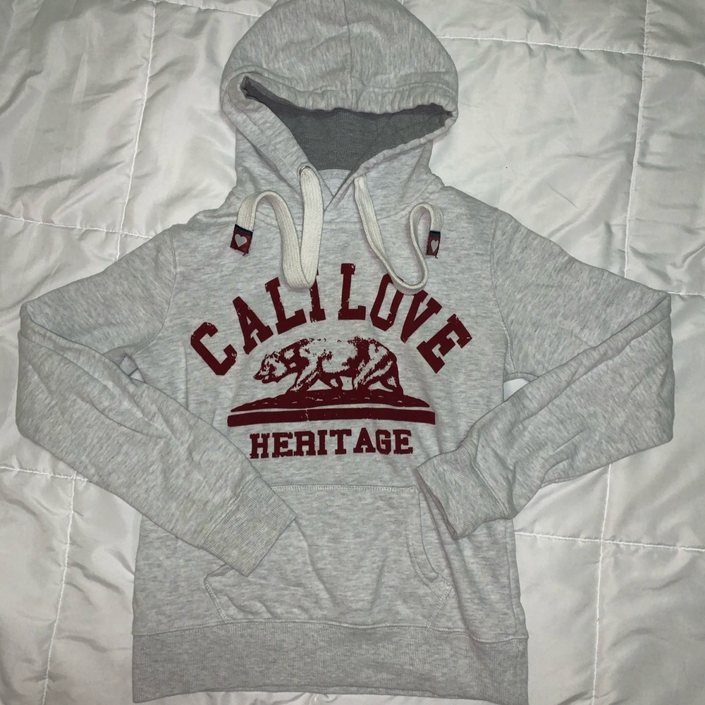 Light grey Cali love hoodie